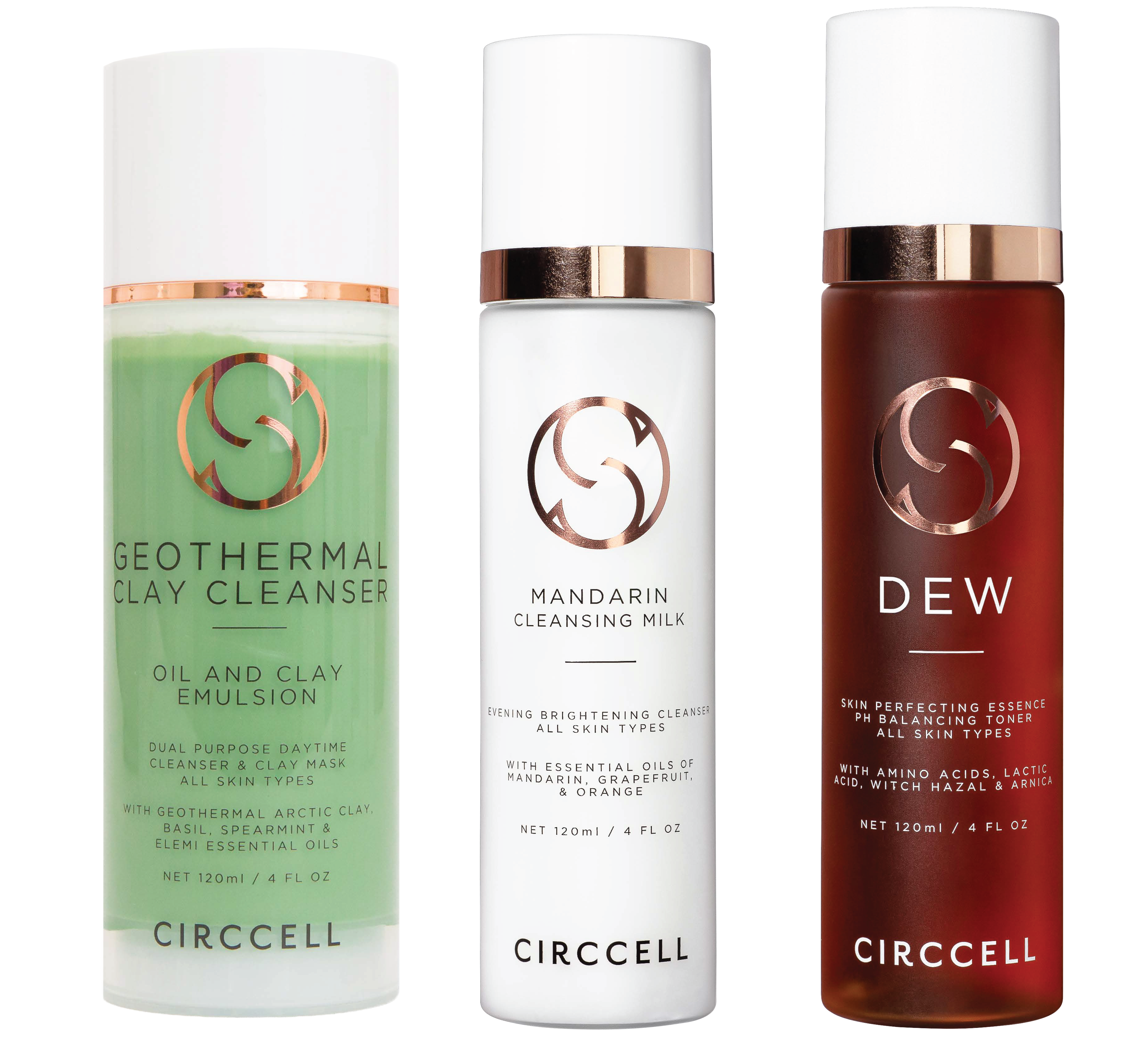 CIRCCELL Daily Skincare Trio | Cleanser, Serum & Treatment Set