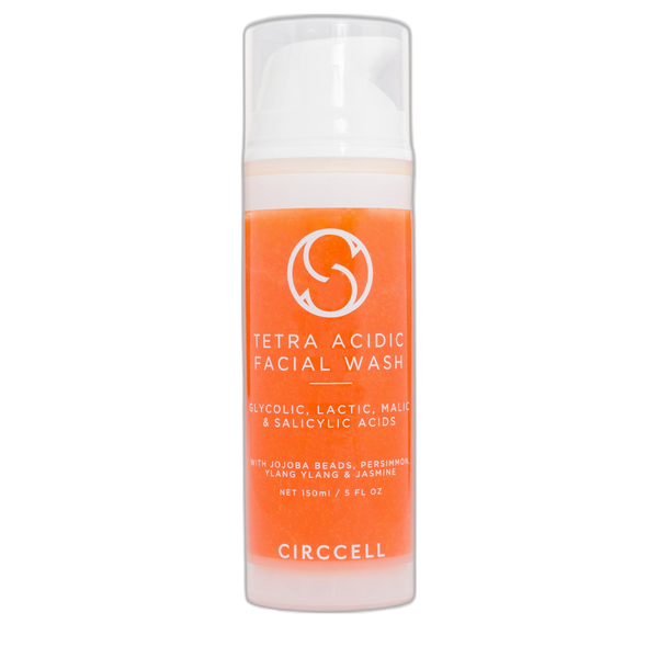 CIRCCELL Tetra Acidic Facial Cleanser – Exfoliating AHA/BHA Face Wash for Smooth, Bright Skin